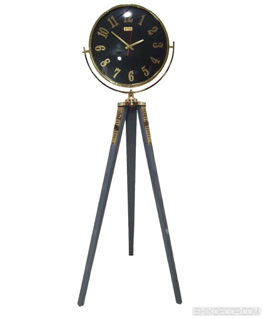 ساعت ایستاده سه پایه طوسی