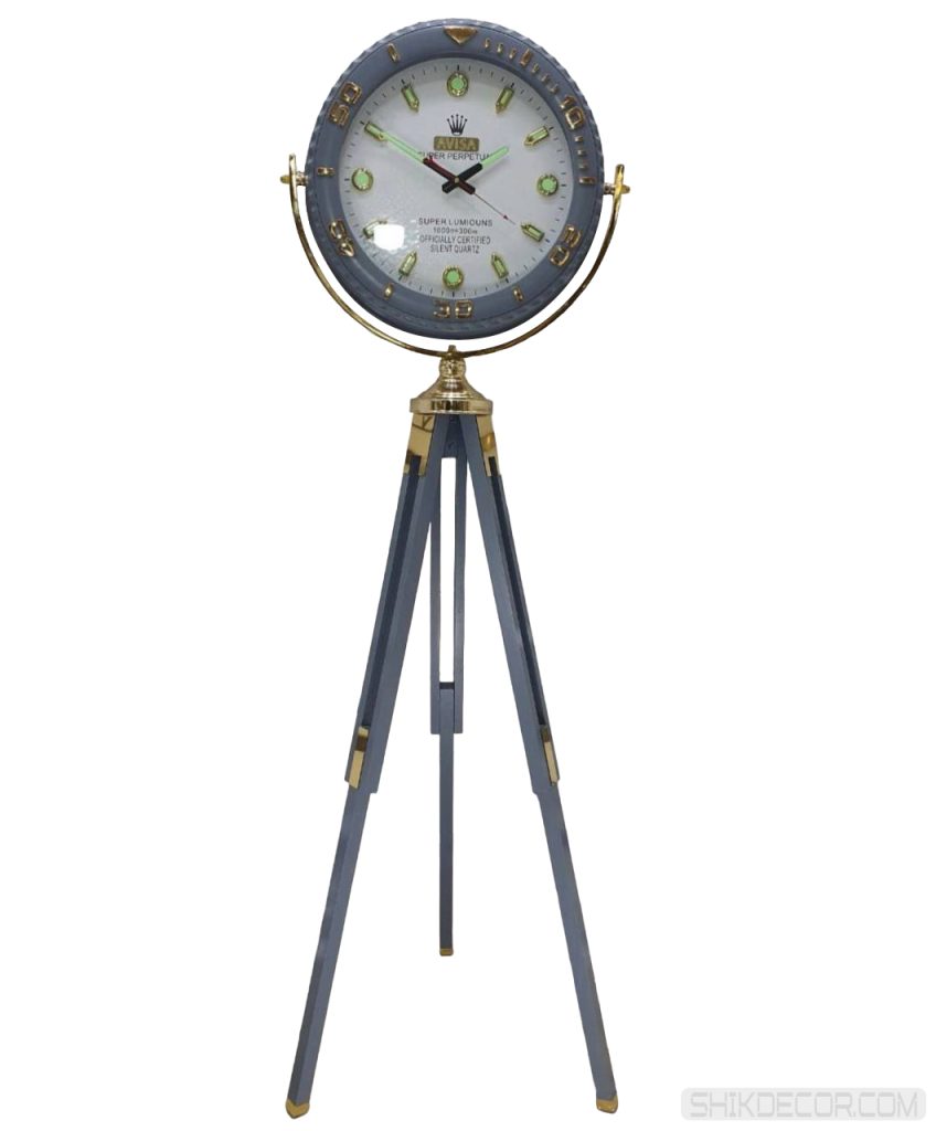 ساعت ایستاده فانتزی طوسی