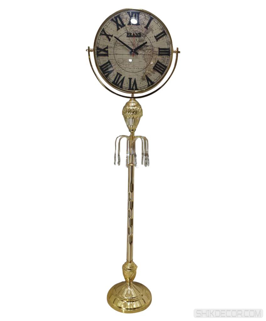 ساعت ایستاده فلزی جدید رنگ طلایی