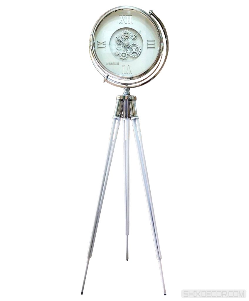 ساعت ایستاده لاکچری سیلور