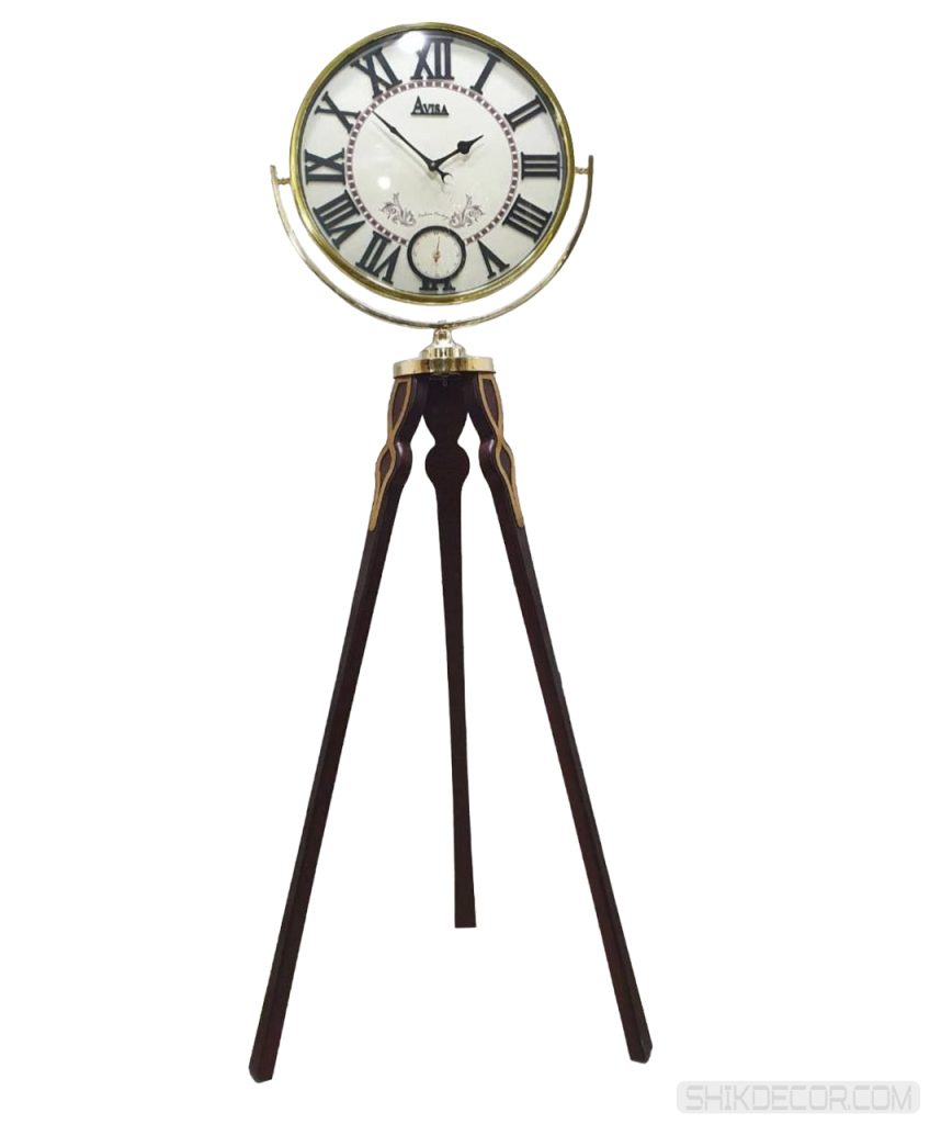 ساعت ایستاده چوبی مدرن قهوه ای