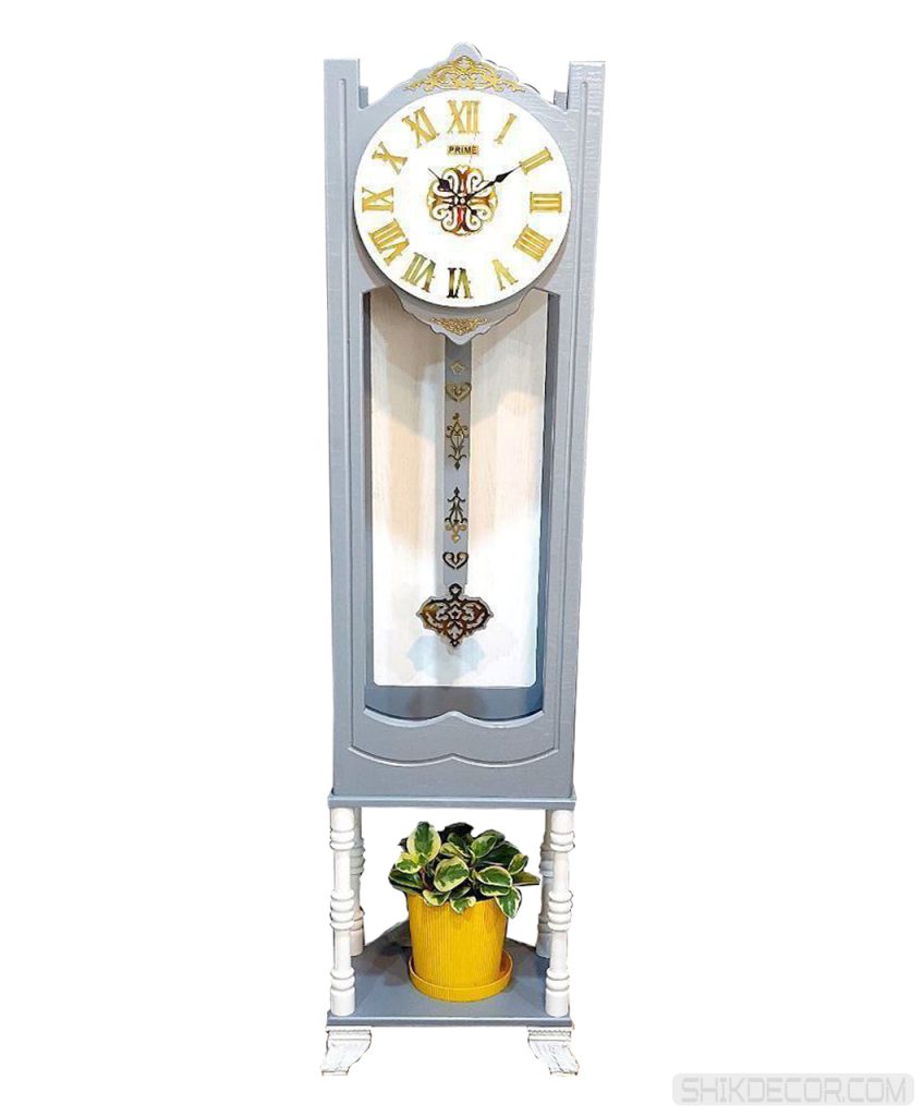 ساعت ایستاده کلاسیک طوسی