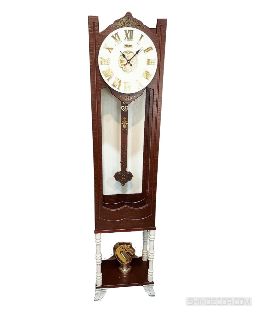 ساعت ایستاده کلاسیک قهوه ای