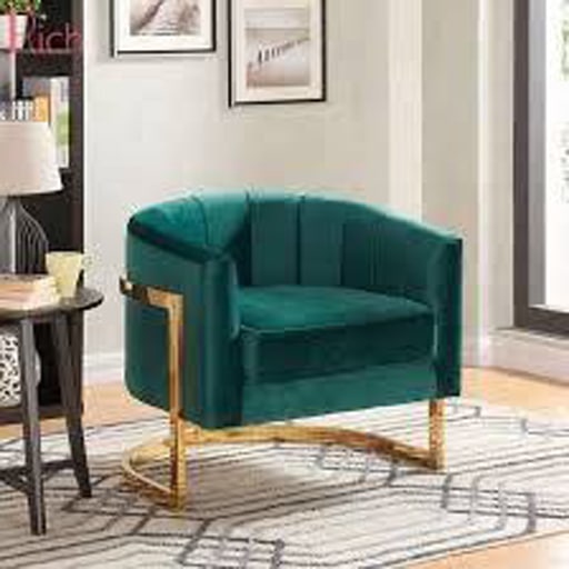 صندلی استیل رنگ سبز