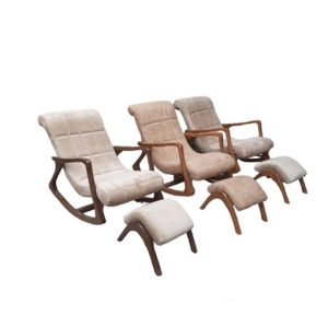 صندلی راک مبلی زیر پایی دار