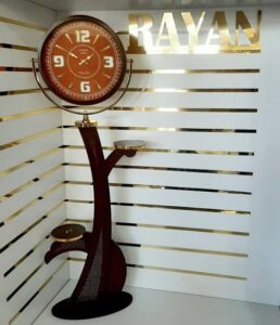 ساعت ایستاده چوبی پرنس مدل تک پایه