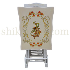 میز عسلی تاشو چمدانی پولیشی سفید شیک دکور