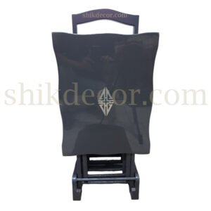 میز عسلی تاشو پولیشی طوسی برنزی