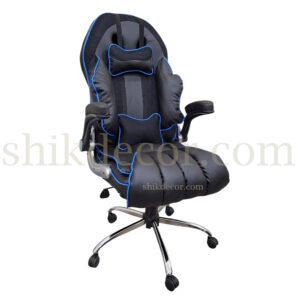 صندلی گیمینگ آریا مدل M2030 دو اهرمه نوار آبی