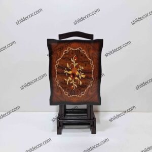 میز عسلی تاشو چمدانی جلومبلی طرح ویکتوریا چهار عددی
