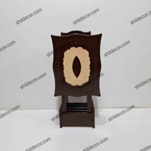 میز عسلی تاشو چمدانی جلومبلی کرم قهوه ای چهار عددی شیک دکور
