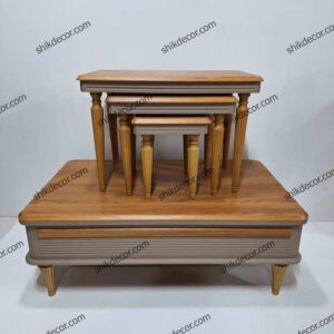 میز جلومبلی به همراه سه عسلی مدل ویهان