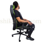 صندلی گیمینگ مدل دو اهرمه dx racer G600 سبز مشکی شیک دکور