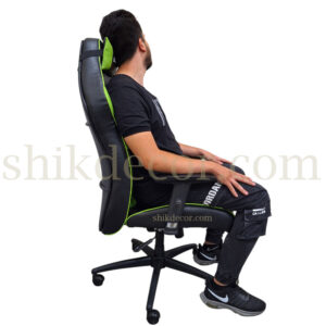 صندلی گیمینگ مدل دو اهرمه dx racer G600 سبز مشکی شیک دکور