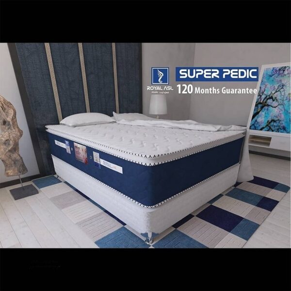 تشک رویال مدل آرام M02 یک نفره ۹۰ * ۲۰۰ فنری