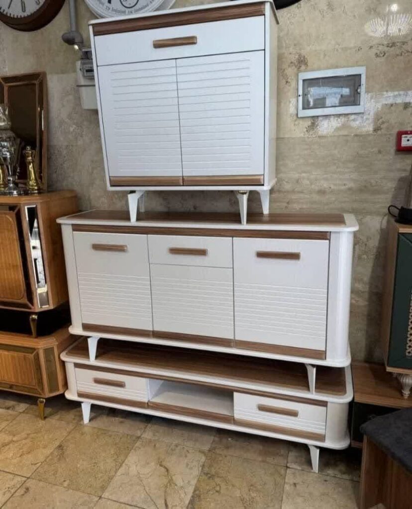 ست آینه و کنسول مدل ارکیده