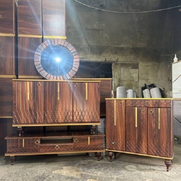 ست آینه و کنسول مدل خط لوزی