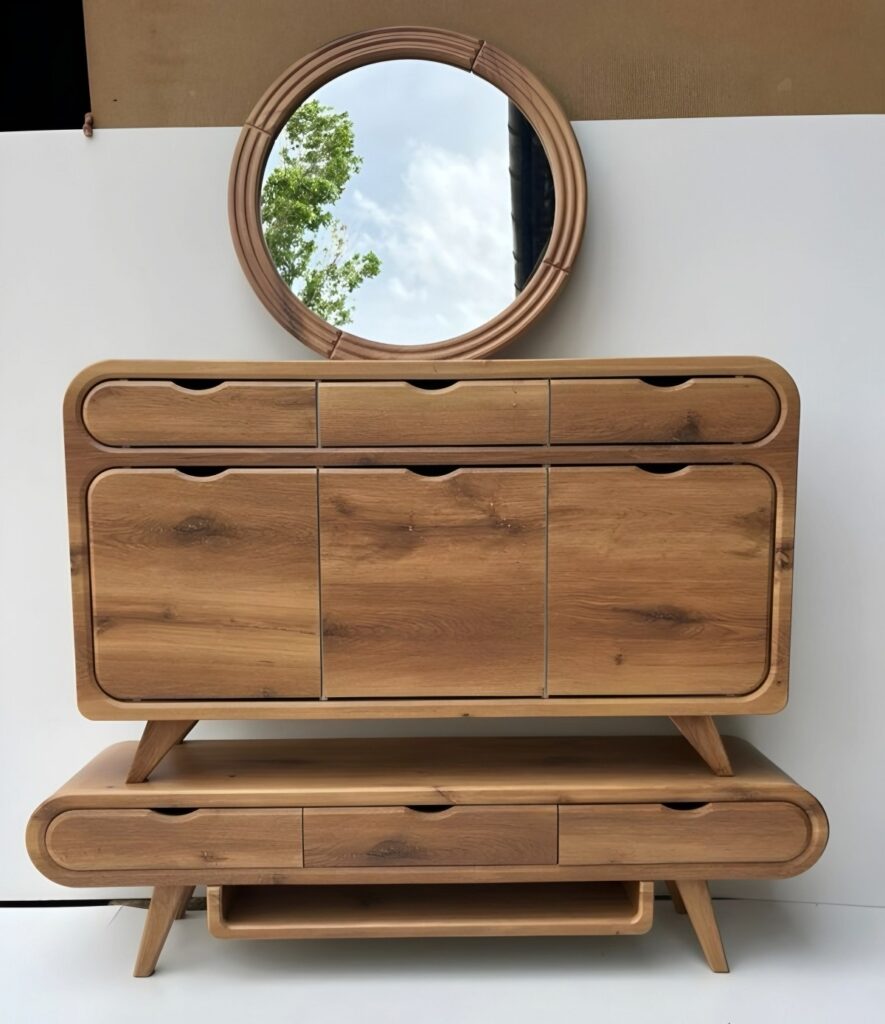 ست آینه و کنسول مدل رادیویی