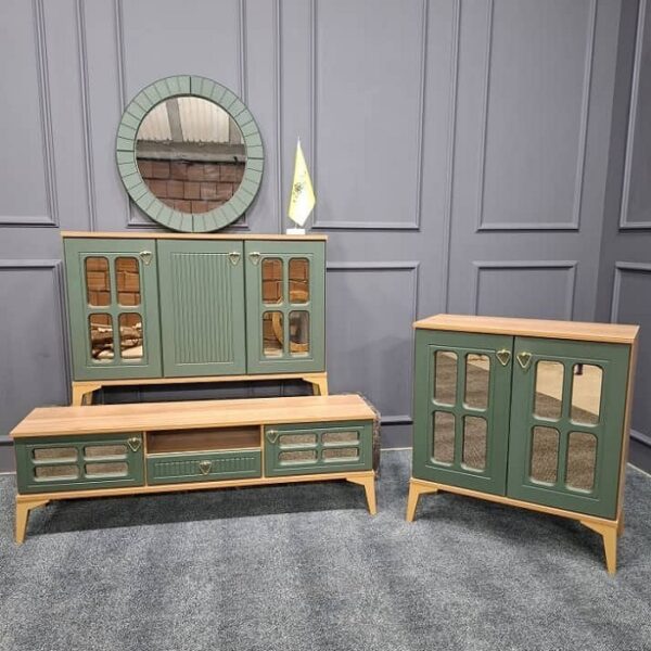 ست آینه و کنسول مدل شیشه خور