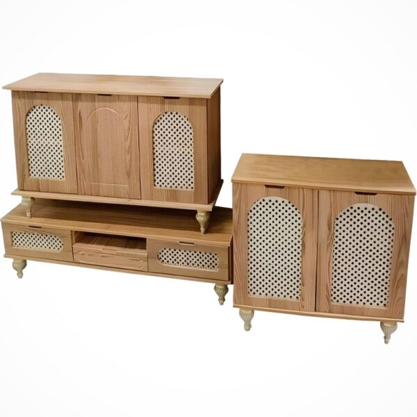 ست آینه و کنسول مدل مشبکی