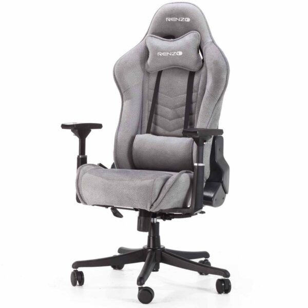 صندلی گیمینگ رنزو مدل FABRIC Grey