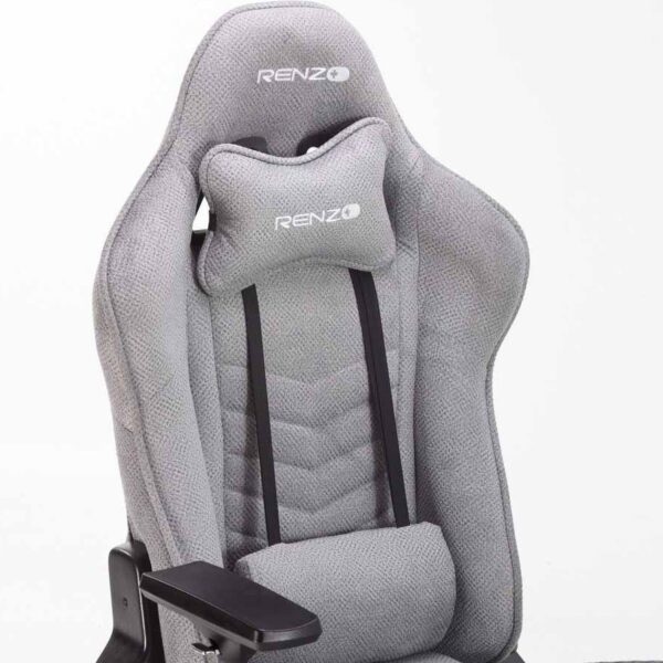 صندلی گیمینگ رنزو مدل FABRIC Grey