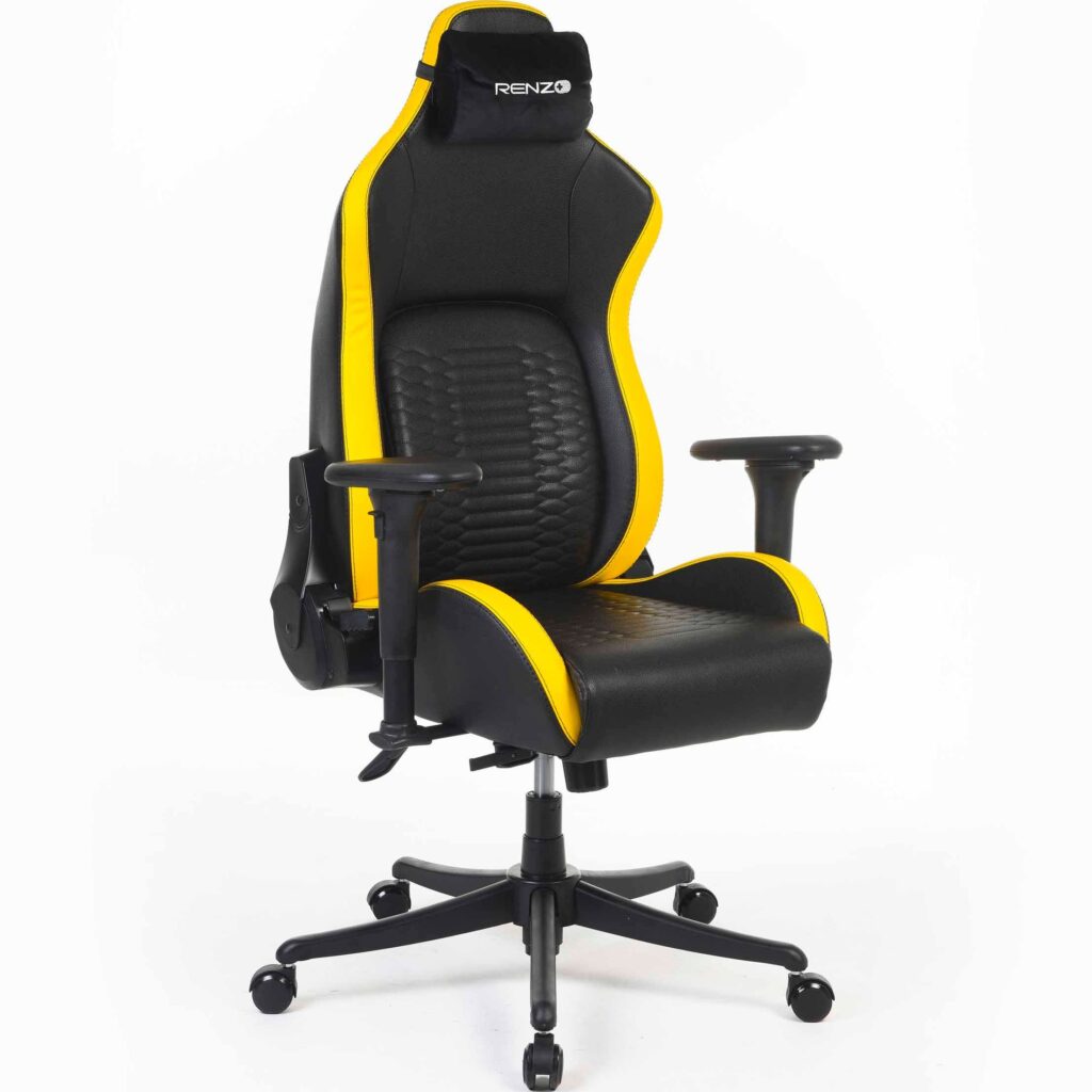 صندلی گیمینگ رنزو مدل Royal Cyber Yellow