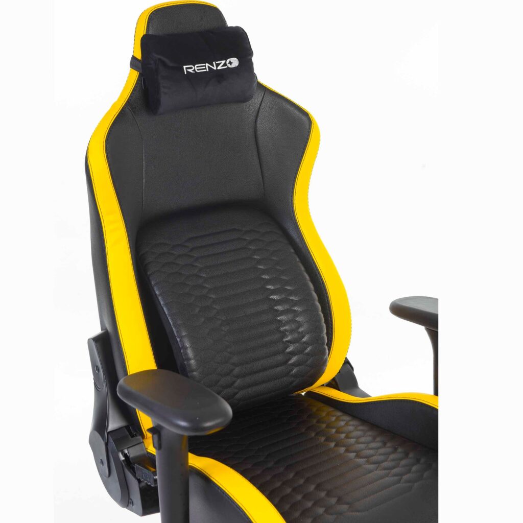 صندلی گیمینگ رنزو مدل Royal Cyber Yellow