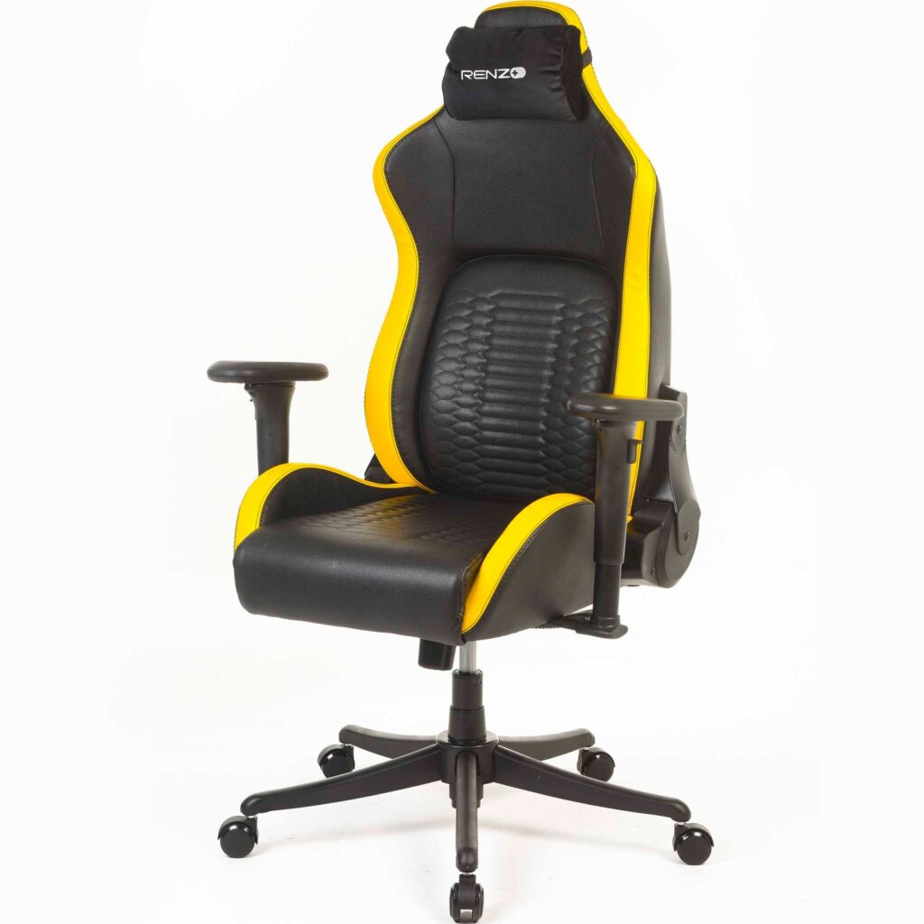 صندلی گیمینگ رنزو مدل Royal Cyber Yellow