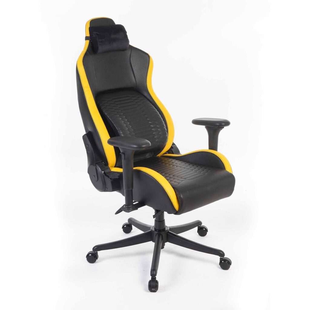صندلی گیمینگ رنزو مدل Royal Cyber Yellow