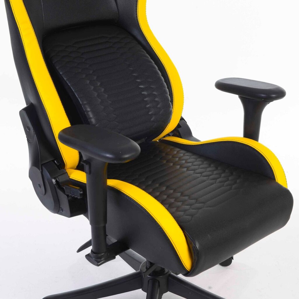 صندلی گیمینگ رنزو مدل Royal Cyber Yellow