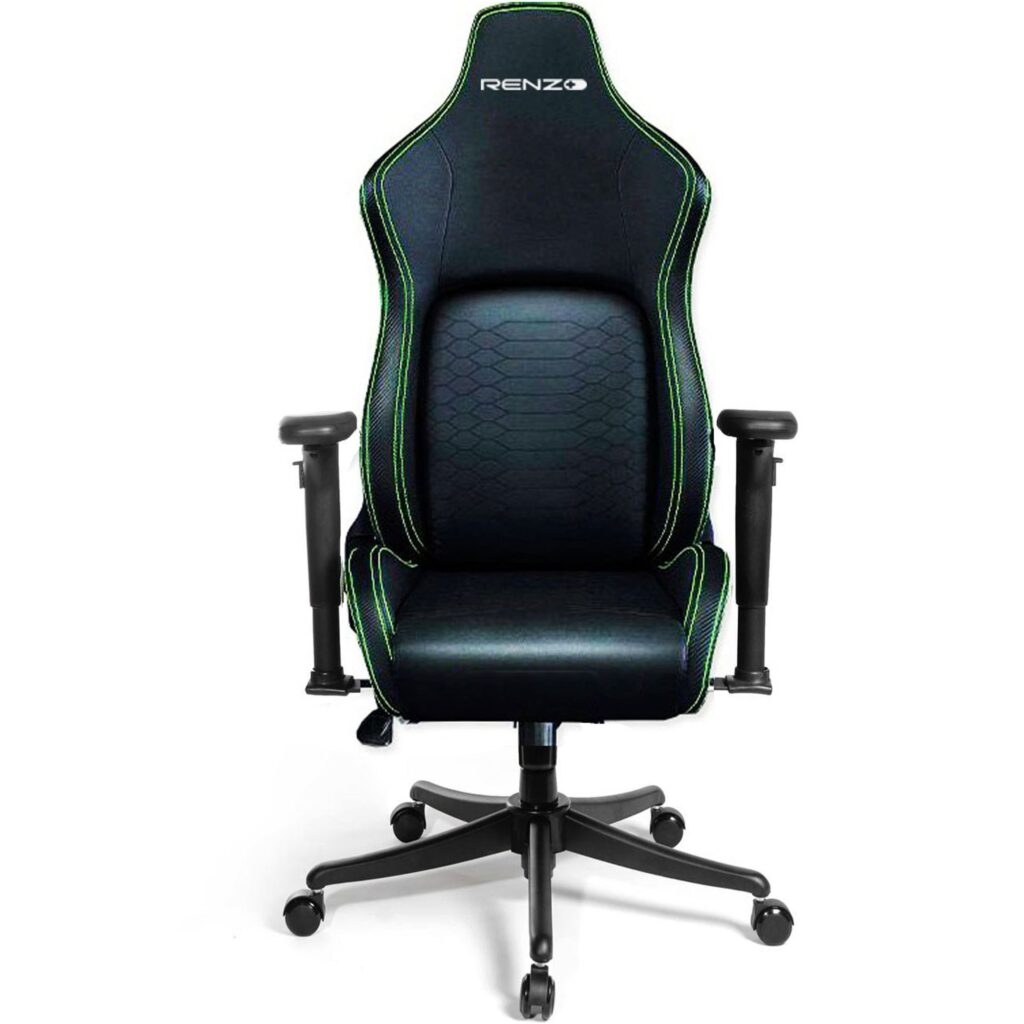 صندلی-گیمینگ-رنزو-مدل-Royal-Green-شیک-دکور